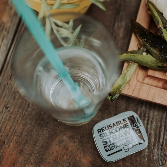 Reusable Silicone Straw Tin- Extra Long CLEARANCE