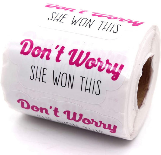 “She Won This” Alibi sticker